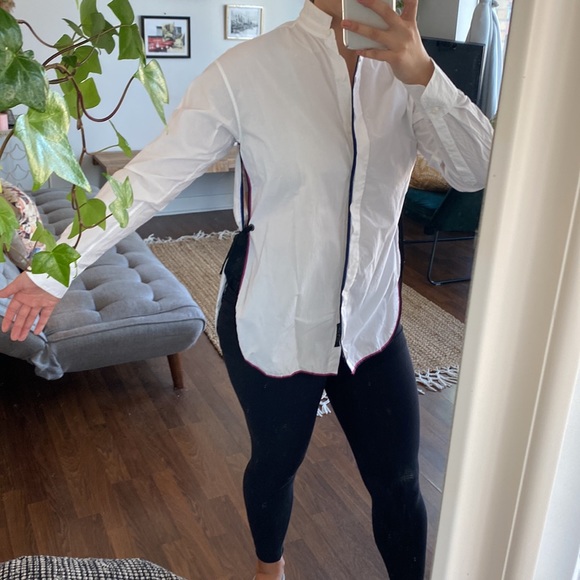 Rag & bone - button down white shirt with side opening details - Picture 7 of 7